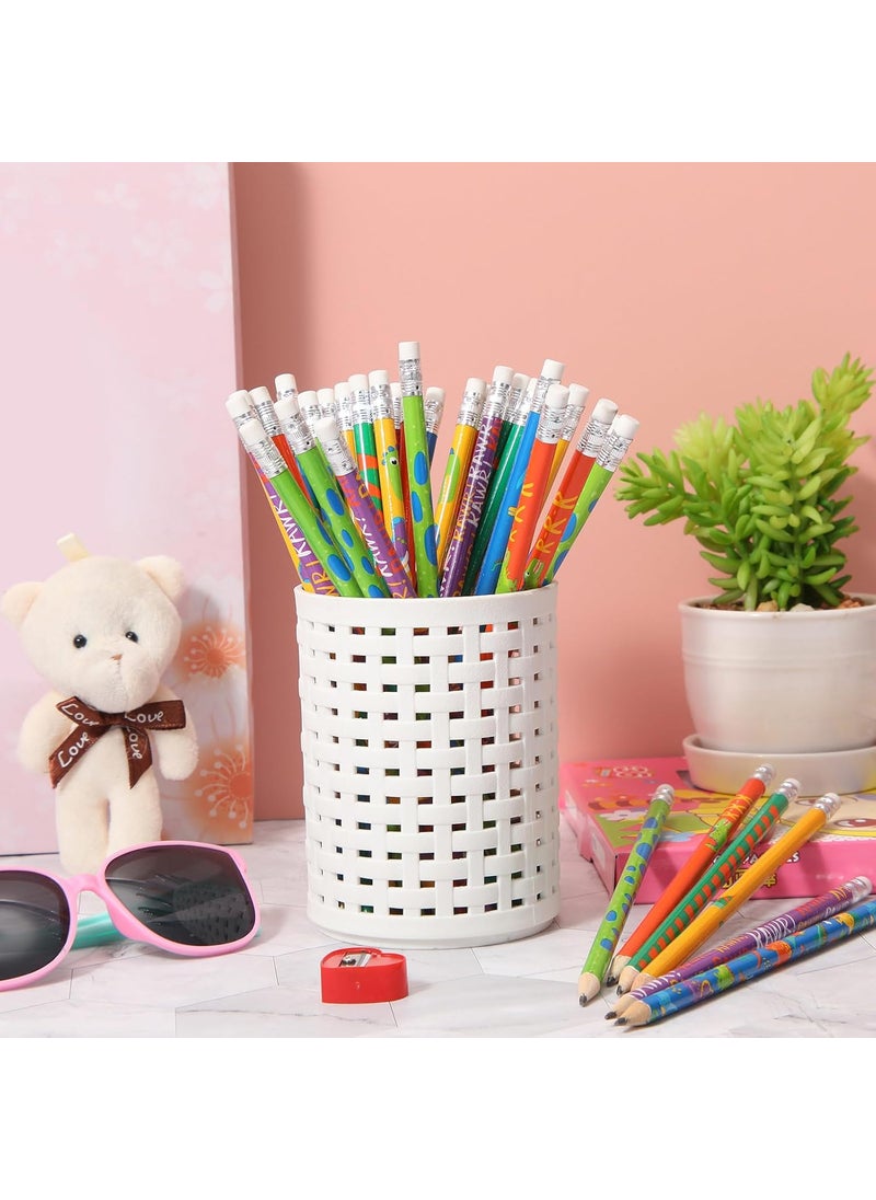 Teling Teling 36 Pieces Dinosaur Pencils with Eraser Assorted Colorful Pencils Novelty Fun Wood Pens for Dinosaur Themed Party Favor Awards Incentives Supply  - Image 5