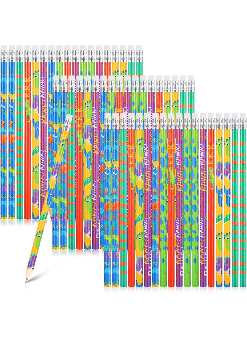 Teling Teling 36 Pieces Dinosaur Pencils with Eraser Assorted Colorful Pencils Novelty Fun Wood Pens for Dinosaur Themed Party Favor Awards Incentives Supply  - Image 1