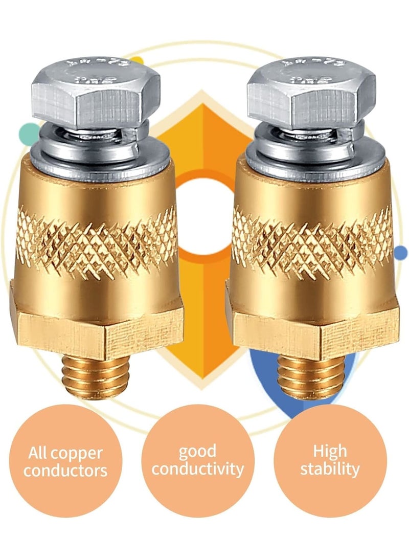 SOLARAE Battery Terminal Connectors Set, Side Post Battery Terminal Bolt Compatible with Other Accessories to Battery, for M8 Top Side Post Threaded Terminal Charging Post Extender Adaptor - Image 3
