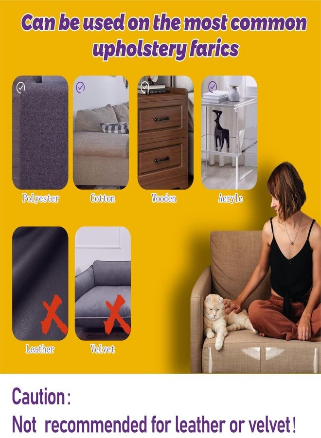 Ahamo Cat Scratch Pad for Sofa Protectors, 8-Piece Self-Adhesive PVC Furniture Protectors with 50 Nails, Multi-Size Cat Sofa Scratch Protector for Couch, Chair, Carpet (Beige) - Image 4