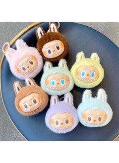 Arabest Women's Cute Labubu Keychain Plush Doll Pendant Keychain Accessories Card Gift  - Image 4