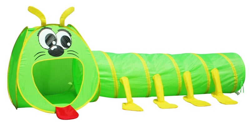 POCO DIVO Big Mouth Caterpillar Tent 2pc Popup Children Play Tunnel Kids Discovery Station by POCO DIVO - Image 2