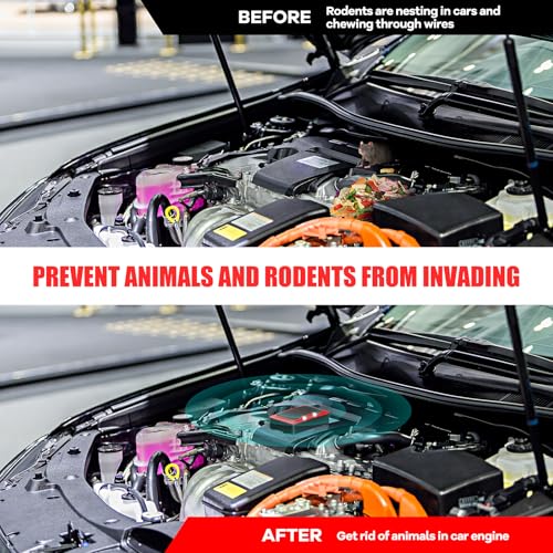 FYA Under Hood Rodent Car Repeller, 3 Power Supply Methods, Ultra Sonic Car Rat Electronic Repellent, Ultrasonic Mouse Repellent Rat Squirrel, Keep Animal Away from Car Engine Vehicle - Image 3