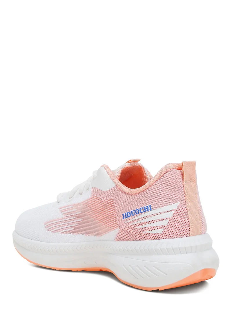 London Rag Lace-Up Chunky Sneakers in Pink