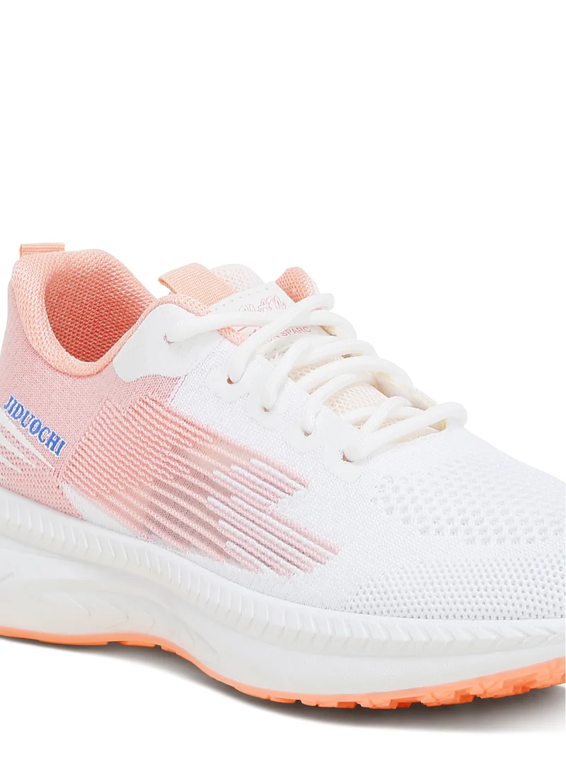 London Rag Lace-Up Chunky Sneakers in Pink