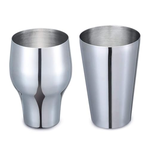 NJ OVERSEAS French Stainless Steel Boston Shaker, Cocktail Shaker 500 ml, Martini Drink Mixer Professional barware Bartender Tool for Alcohol Drinks - Image 5