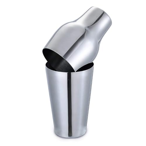 NJ OVERSEAS French Stainless Steel Boston Shaker, Cocktail Shaker 500 ml, Martini Drink Mixer Professional barware Bartender Tool for Alcohol Drinks - Image 3