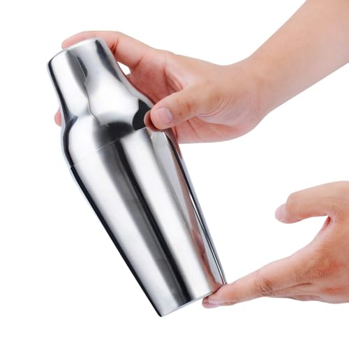 NJ OVERSEAS French Stainless Steel Boston Shaker, Cocktail Shaker 500 ml, Martini Drink Mixer Professional barware Bartender Tool for Alcohol Drinks - Image 4