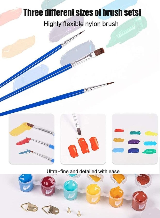 KICHANG 4 Packs Paint by Number for Adults, Animal DIY Acrylic Oil Painting Paint by Numbers Kits on Canvas, Adults Paint by Numbers Kits Drawing Paintwork for Home Decor Gift Dragon 15.7x15.7in - Image 5
