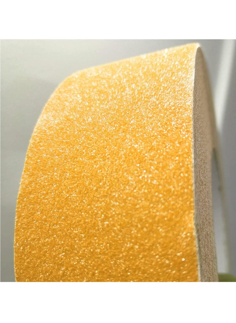 Anti Slip Tape 2 Inch x 5m (Yellow) , Self-Adhesion PVC Safety Grip Tape for Stairs and Flooring. - Image 2