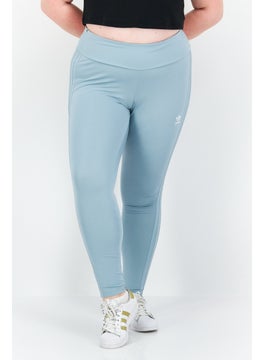 Women Plus Size Brand Logo Leggings, Blue