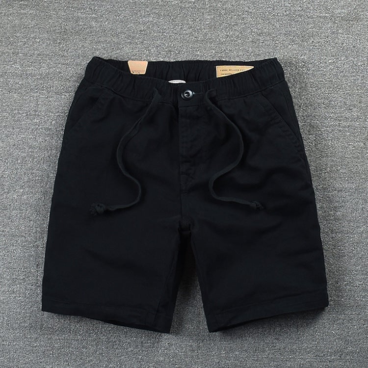 Summer Casual Shorts Men Loose Fit Athletic Black  - Image 1