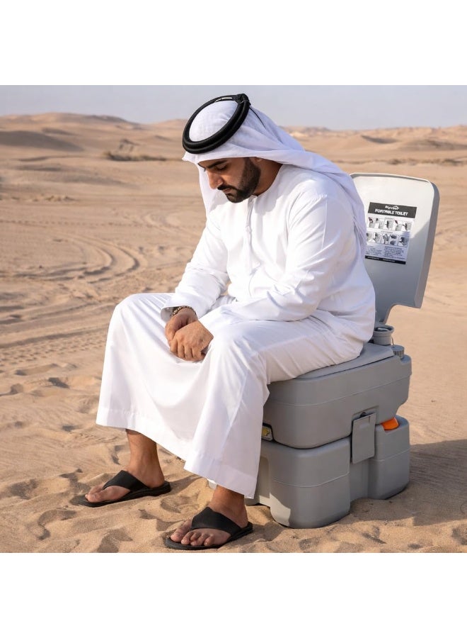 العييجة مرحاض متنقل للتخييم مع حقيبة حمل، قطعة واحدة، خفيف الوزن، سهل الحمل، مثالي للاستخدام في الهواء الطلق والسفر 11100140 - Image 2