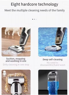 Cordless Wet Dry Vacuum Cleaner, 3-in-1 Multi-Surface Vacuum Mop & Self-Cleaning System, Edge Cleaning with Dirt Detection, Vacuum Mop Floor Cleaner All in One for Hard Floors, T6 - pzsku/Z0BB6EBB19BB75F6D9B7CZ/45/1741155267/04a91071-0724-4676-aa44-b572d893810a