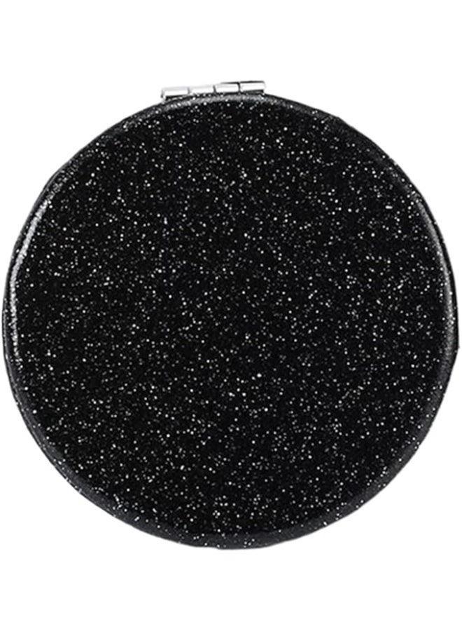 Pocket Compact Mirror for Men and Women, Small Purse Mirror With Glitter, Portable Travel Makeup Mini 2-Sided 1x/2x Magnifying Folding Handheld Mirror for Gift - Image 4