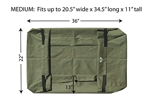 UpBloom - Patent Pending Wagon Liner and Cover with Easy Unloading Handles - Heavy Duty and Waterproof Accessories for Folding Utility Carts, Portable Beach, and Wheelbarrow Styles - Image 4