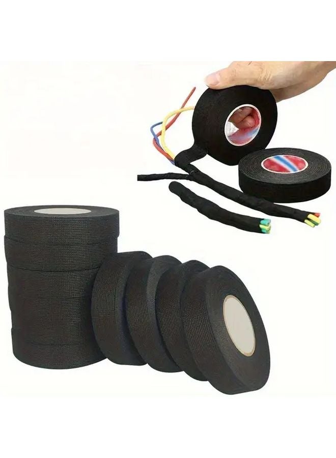 15mm Wide Black Electrical Insulating Tape Heat Resistant Waterproof 590.55 Inch - Image 4