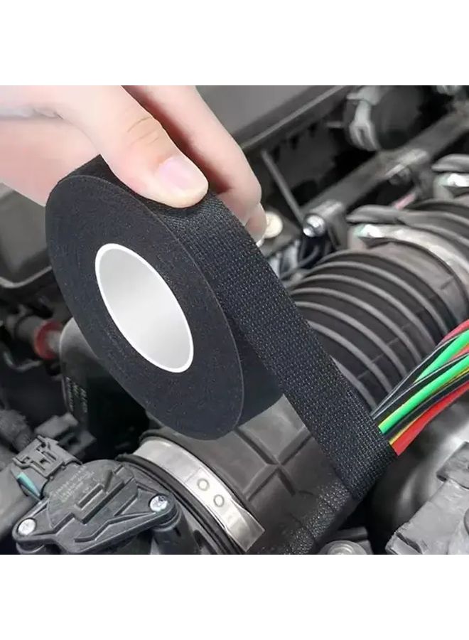 15mm Wide Black Electrical Insulating Tape Heat Resistant Waterproof 590.55 Inch - Image 3