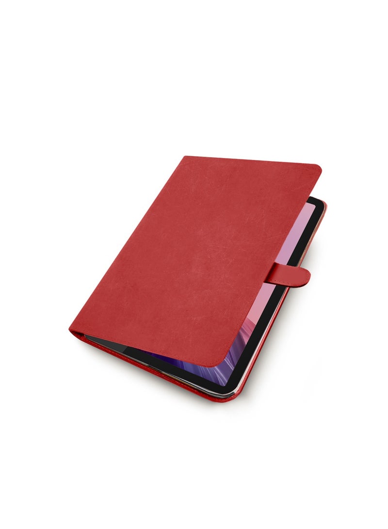 Wtech PU Leather Magnetic Closure Flip Case Cover For Samsung Galaxy Tab S9 5G 2023 / Tab S9 FE 2023 (11 Inch) X710 X716B / Tab S10 FE 2025 / Samsung Galaxy Tab S11 2025 - Red - Image 4