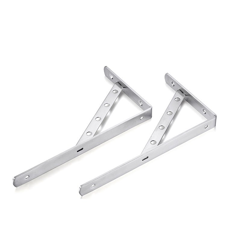 Stainless Steel Tripod Bracket Bracket Wall Storage Rack Wall Hanging Plate Holder Fixed Right Angle Support Tripod - Image 3