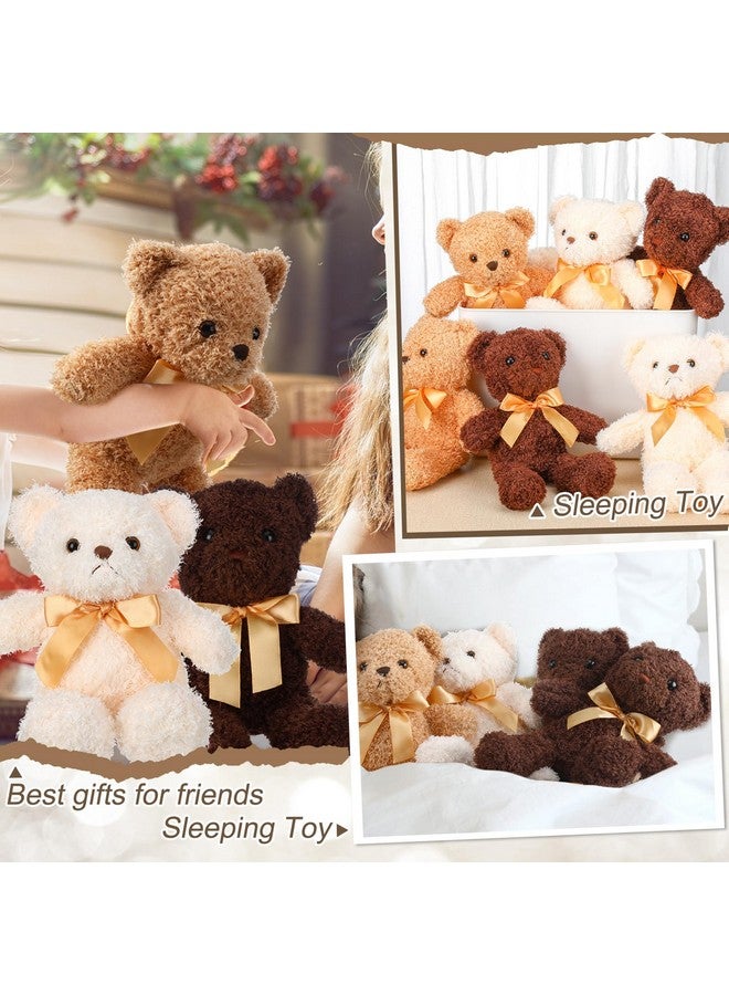 يندر 30 قطعة من الدببة المحشوة، دببة محشوة بحجم 12 بوصة، حيوانات محشوة مع ربطة عنق على شكل دب، هدايا عيد الفصح، دب صغير لحفلات الزفاف أو التخرج أو أعياد الميلاد (بأسلوب لطيف) - Image 5