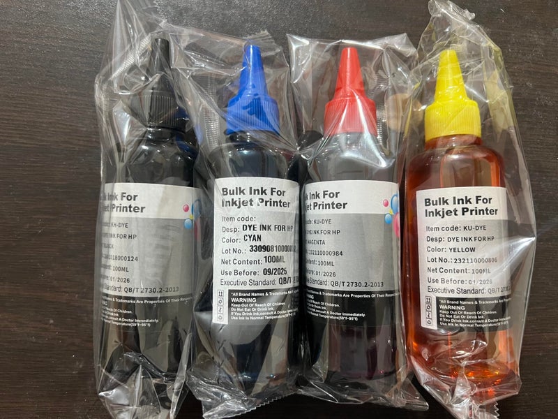 4 x 100ml Universal Ink Refills for Epson Canon HP Brother Lexmark Dell Kodak Inkjet Printer CES (4 Colors)