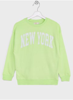 Girls City Printing Sweatshirt