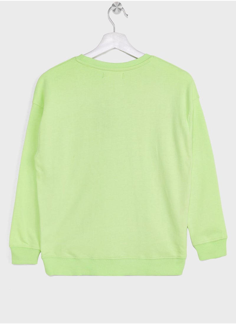 Ripples - Girls City Printing Sweatshirt - Image 1