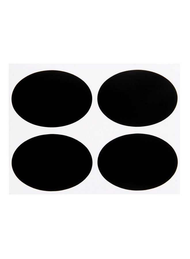 OUTAD 36-Piece Kitchen Jar Chalkboard Stickers Set Black - Image 3