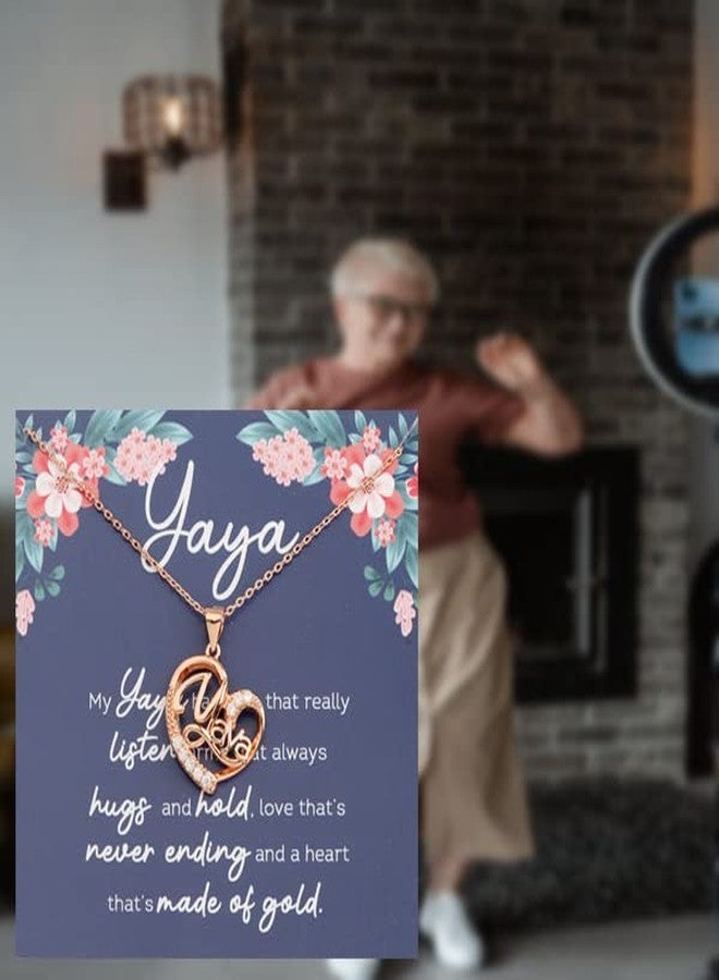 لوجيب بيردجوت Lywjyb Birdgot Yaya Gift Best Yaya Ever Gift Grandma Mothers Day Gift Birthday Jewelry (Yaya ne card) - Image 5
