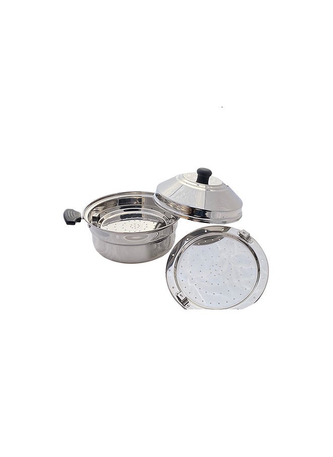 TAJ - 2-Rack Stainless Steel Steamer Pot - Image 1