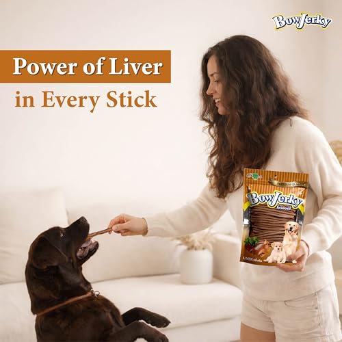 Bow Jerky Chicken Liver Dog Treats 800gm – High Protein Dog Treats for Training & Reward | Soft & Digestible Dog Snacks for Puppies & Adult Dogs | Healthy Jerky Sticks with Natural Ingredients - Image 2