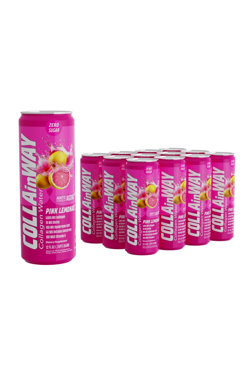 كولانواي كولاجين كولاين واي ٥٠٠٠ ملغ - خالي من السكر، ١٠ ملغ بيوتين، ١٠٠ ملغ حمض الهيالورونيك، ١٥٠ ملغ إل-جلوتاثيون، ١٠٠ ميكروغرام، إل-كارنيتين، ٠.٥ غرام، فيتامين د، كالسيوم - مرطب مضاد للشيخوخة (عبوة من ١٢ قطعة، نكهة بنك ليمونايد) - Image 1