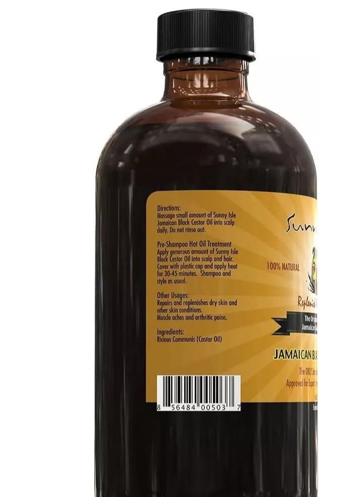 Sunny Isle The Original Sunny Isle Jamaican Black Castor Oil in 8oz  Natural Product - Image 2