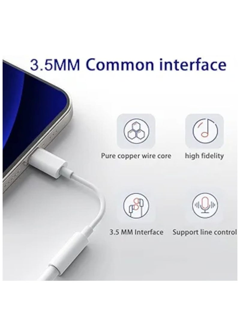 Soloffer Lightning to 3.5mm AUX Adapter for iPhone 14 Pro Max, 13, 12, 11 – Audio Cable Converter for Car, Headphones, Speakers – iOS Compatible – White - Image 5