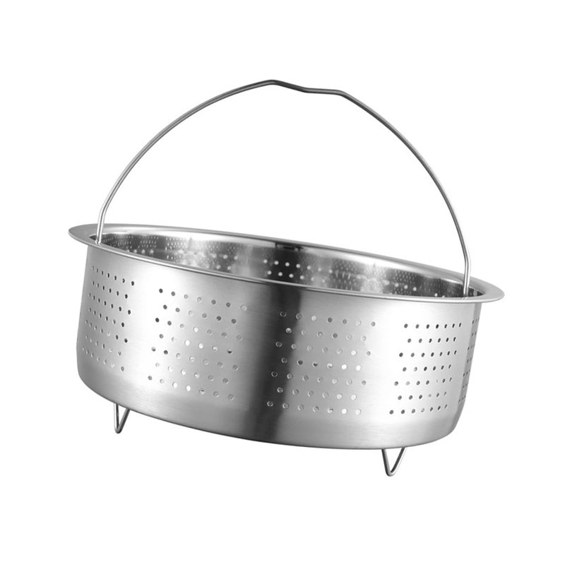 Qancesd Vegetable Steamer Basket, Veggie Steaming Basket for Cooking, Stainless Steel Steamer Insert for Pot, 7.9 inch - Image 1