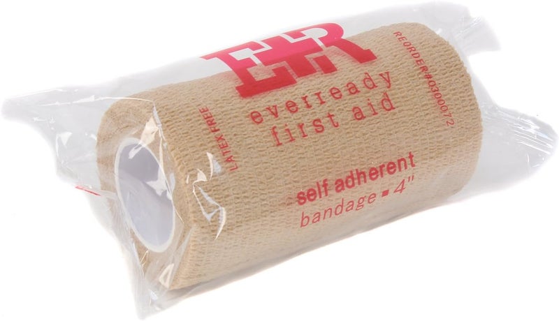 Ever Ready First Aid Self Adherent Cohesive Bandages 4 x 5 Yards  12 Count Tan - Image 4