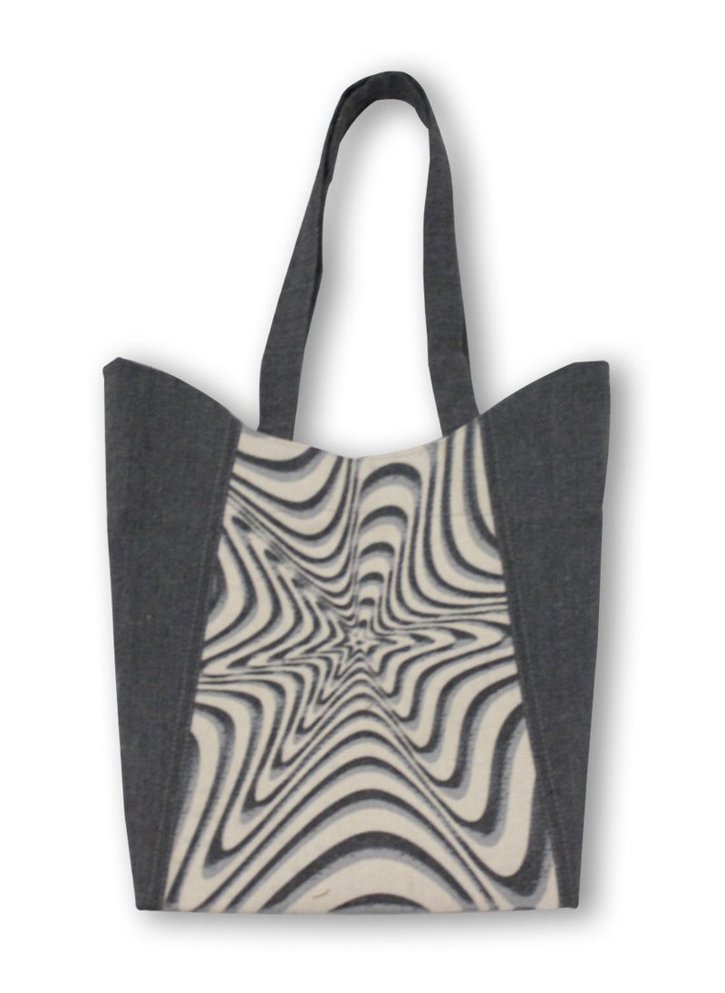 Gharibo Bags casual printed linen tote bag w230012b  - Image 1