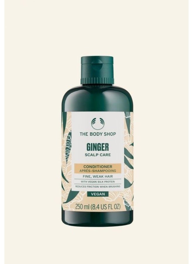 THE BODY SHOP Ginger Scalp Care Conditioner for Fine, Weak Hair – Reduces Hair Breakage & Friction, Strengthens & Repairs Hair, Suitable for Sensitive Scalps, Part of 3-Step Hair Repair Routine, 97% Natural Ingredients - Image 1