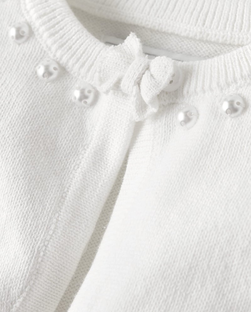Gymboree,and Toddler Long Sleeve Cardigan,Soft White,18-24 Monts - Image 3