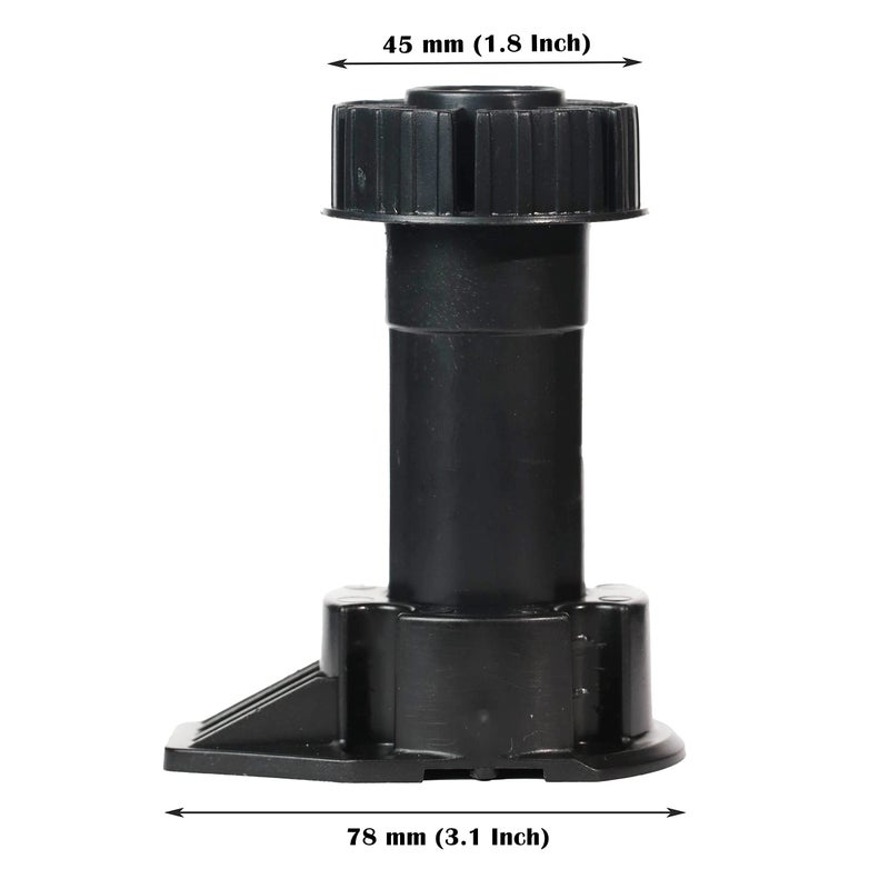 Berta 4-Pack, Cabinet Leveler Legs-330 Lb Capacity Leg-Adjusts From 4""-5 1/10    (100-130 Mm) (100-130 Mm, 4 Pieces) - Image 3