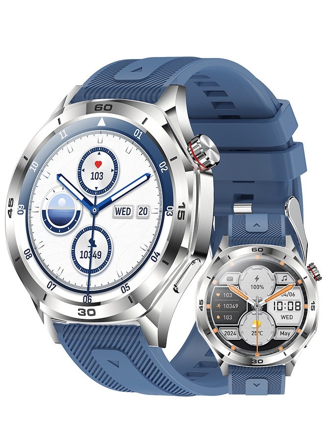 RollsTimi Men's 1.52-Inch Smart Bluetooth Watch, Full-Screen Touch, Smartwatch , Sleep Monitoring, Multiple Sports Modes, RT-i129