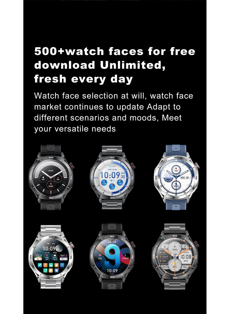 RollsTimi  Men's 1.52-Inch Smart Bluetooth Watch, Full-Screen Touch, Smartwatch , Sleep Monitoring, Multiple Sports Modes, RT-i129 - Image 4