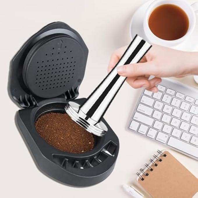 Azonee Reusable Capsule Adapter For Dolce Gusto Coffee Capsule Filter Cup Converter Adapter With 41Mm Tamper Compatiable For Piccolo XsEdg 305Edg 606SGenio S - Image 3