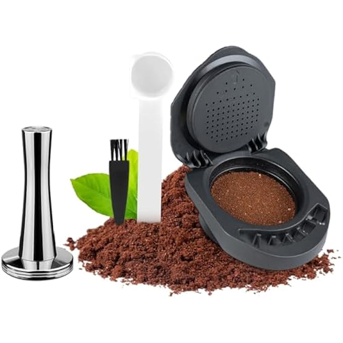 Azonee Reusable Capsule Adapter For Dolce Gusto Coffee Capsule Filter Cup Converter Adapter With 41Mm Tamper Compatiable For Piccolo XsEdg 305Edg 606SGenio S - Image 2