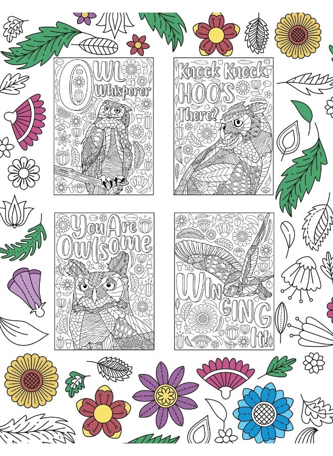 Owl Coloring Book: Coloring Books for Adults, Gifts for Owl Lovers, Floral Mandala Coloring Pages, Animals Coloring Book, Book Lovers  - Image 2