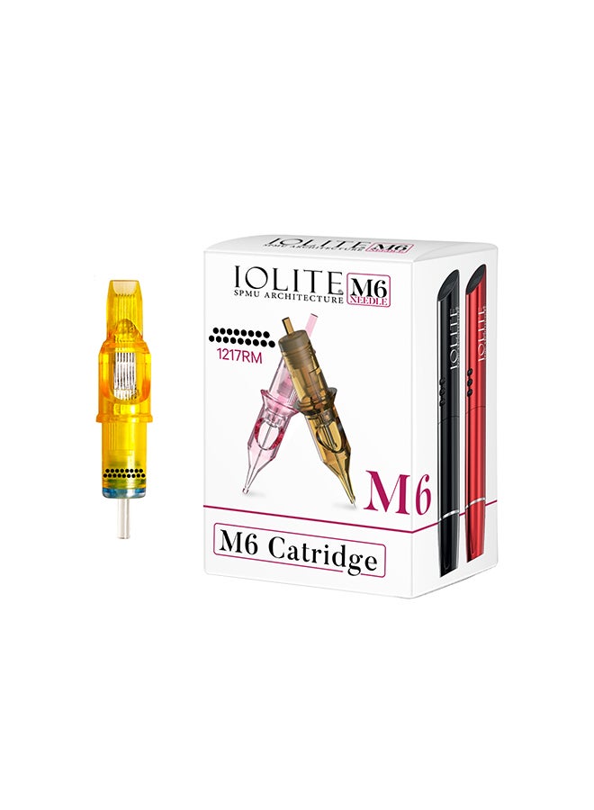 IOLITE 10 قطع من إبر خرطوشة الوشم، قلم SPMU Machine M6 للاستخدام مرة واحدة عالميًا - 1211RL - Image 1