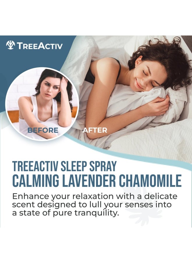 TreeActiv Treeactiv Sleep Spray Calming Lavender Chamomile Soothing Witch Hazel And Lavender Pillow Spray Air Freshener For Room Bed Fabric Pillows And Linen Mist For Sleeping And Relaxation 1000 Sprays  - Image 2