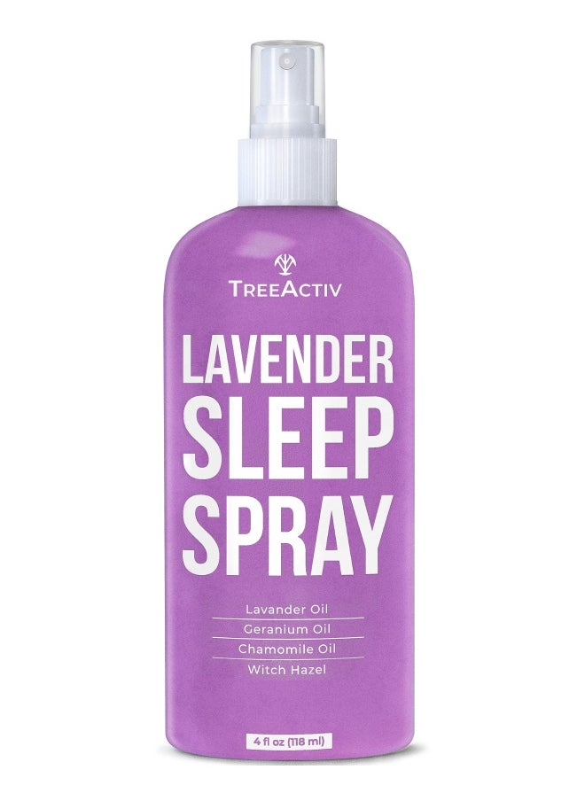 TreeActiv Treeactiv Sleep Spray Calming Lavender Chamomile Soothing Witch Hazel And Lavender Pillow Spray Air Freshener For Room Bed Fabric Pillows And Linen Mist For Sleeping And Relaxation 1000 Sprays  - Image 1