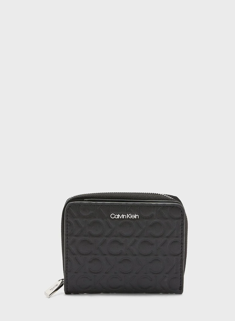 CALVIN KLEIN Must Embossed Zip Around Wallet